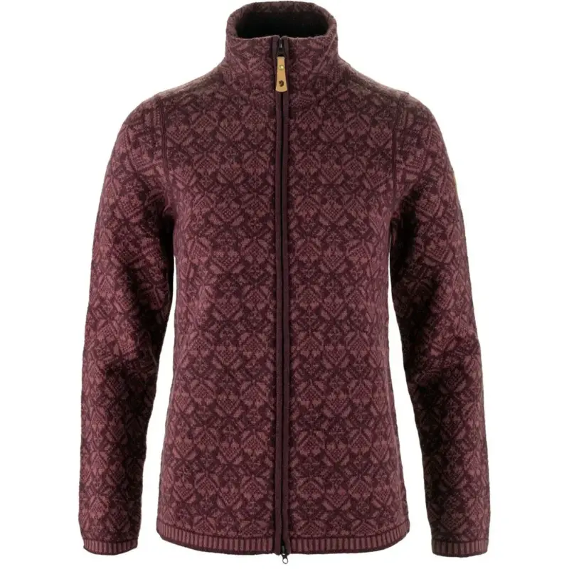 Nie przegap Sweter wełniany damski Fjallraven Snow Cardigan - Port