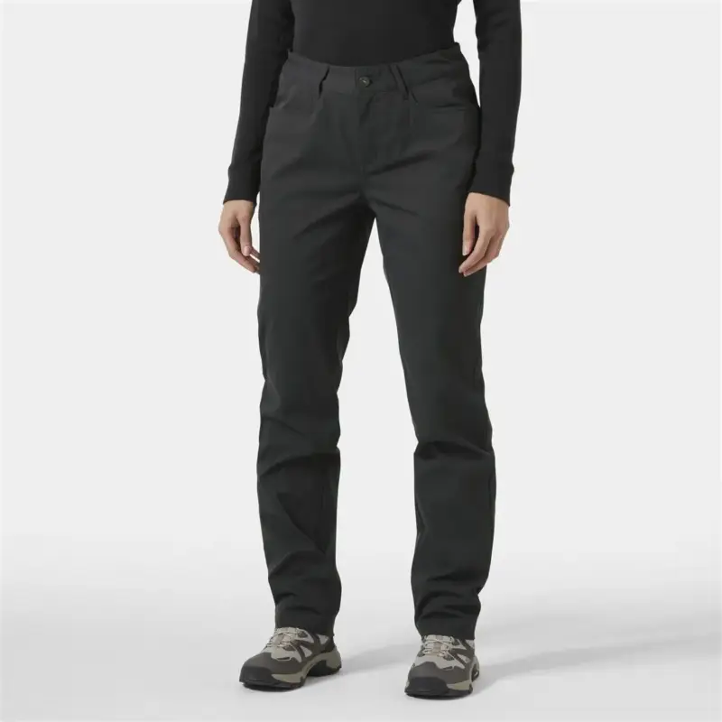 Spodnie turystyczne damskie Helly Hansen Holmen 5 Pocket Pants Regular - Ebony Wyprzedaż