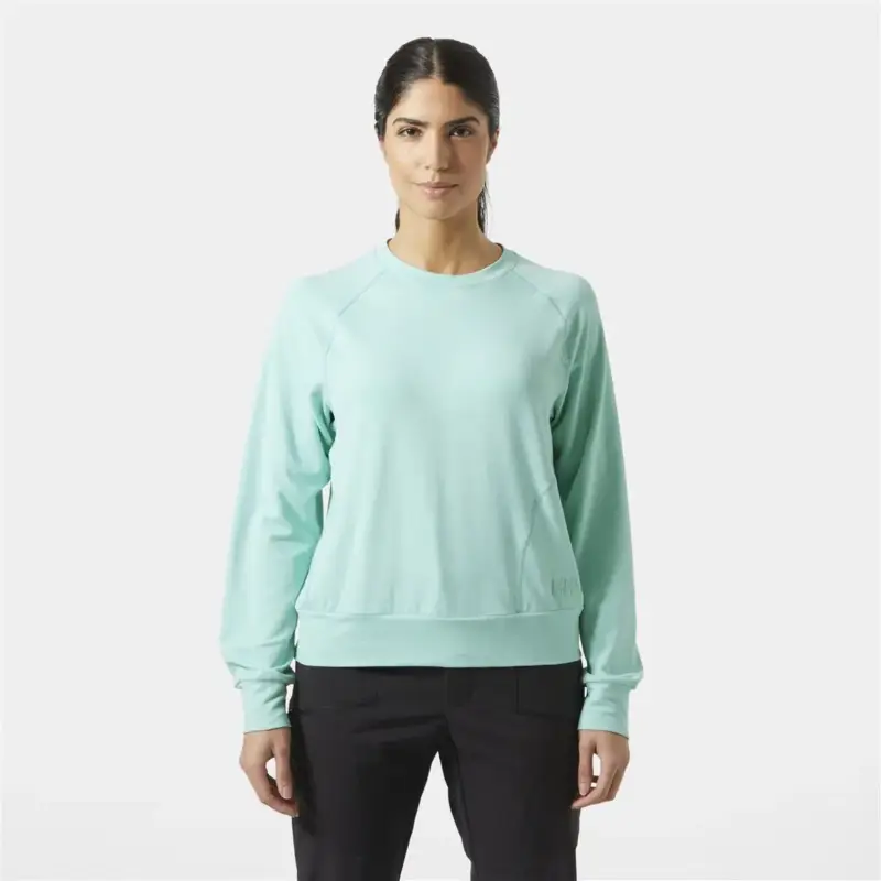 Szybka wysyłka Bluza szybkoschnąca damska Helly Hansen Tyri Knit Crew Neck - Lagoon