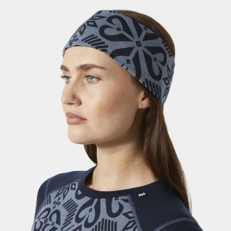 Opaska zimowa Helly Hansen HH LIFA® Merino Headband - Navy Nordic Rose Rabat