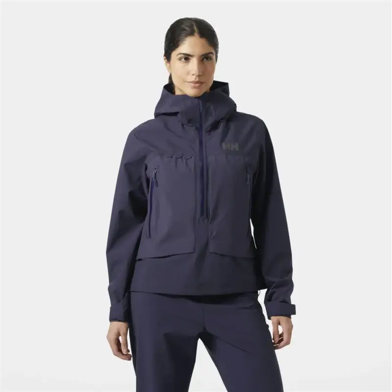 Kurtka membranowa damska Helly Hansen AWE 2.5-Layer Shell Anorak - Black Grape Zamów teraz