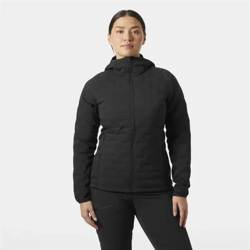 Oferta limitowana Kurtka ocieplana damska Helly Hansen HP Hooded Stretch Insulator - Ebony