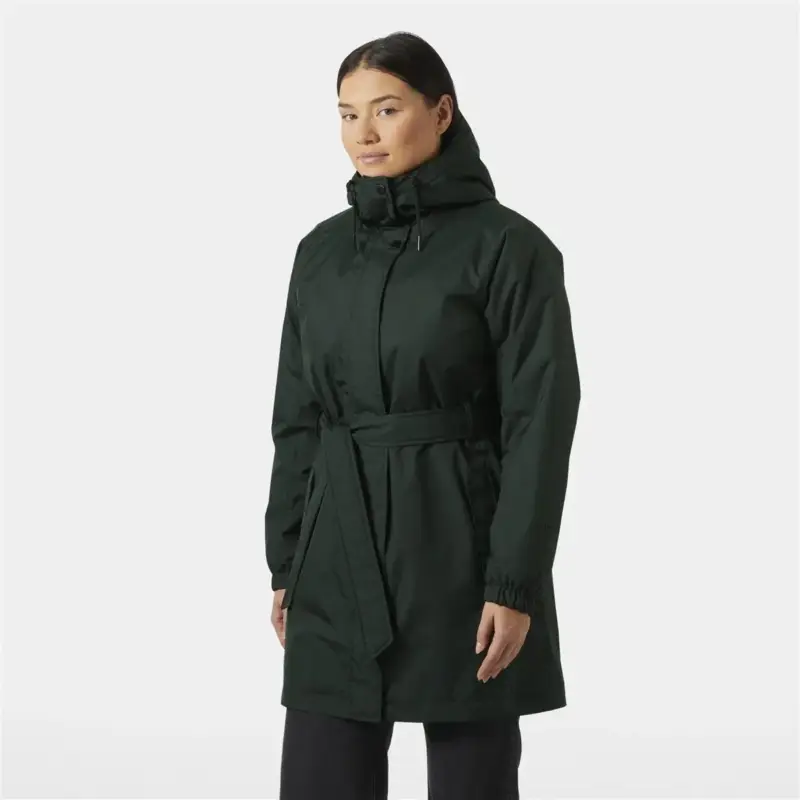 Płaszcz ocieplany damski Helly Hansen HH Classic Insulated Trench - Dark Jungle Oferta