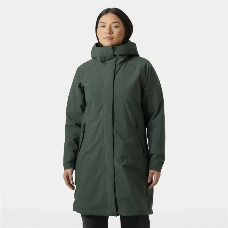 Obniżka ceny Płaszcz ocieplany damski Helly Hansen Lily Insulated Raincoat - Jungle Green