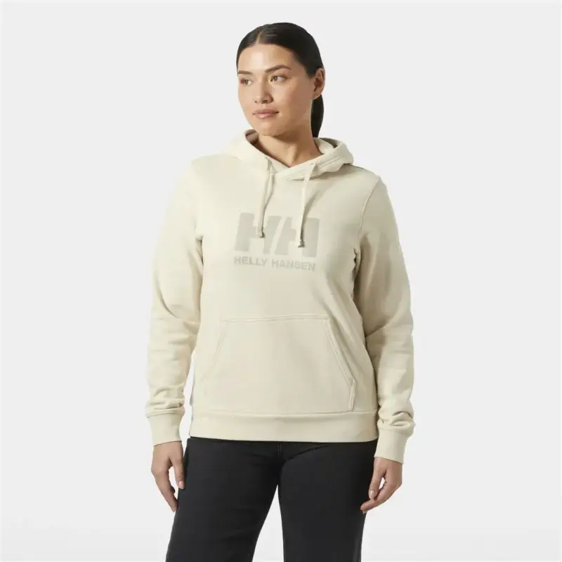 Bluza bawełniana damska Helly Hansen HH Logo Hoodie - Cream Łatwy zwrot