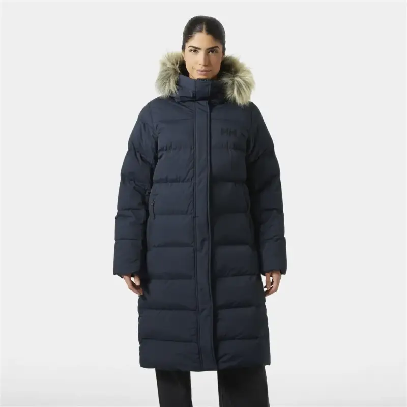 Płaszcz ocieplany damski Helly Hansen Aria Long Parka - Navy Promocja