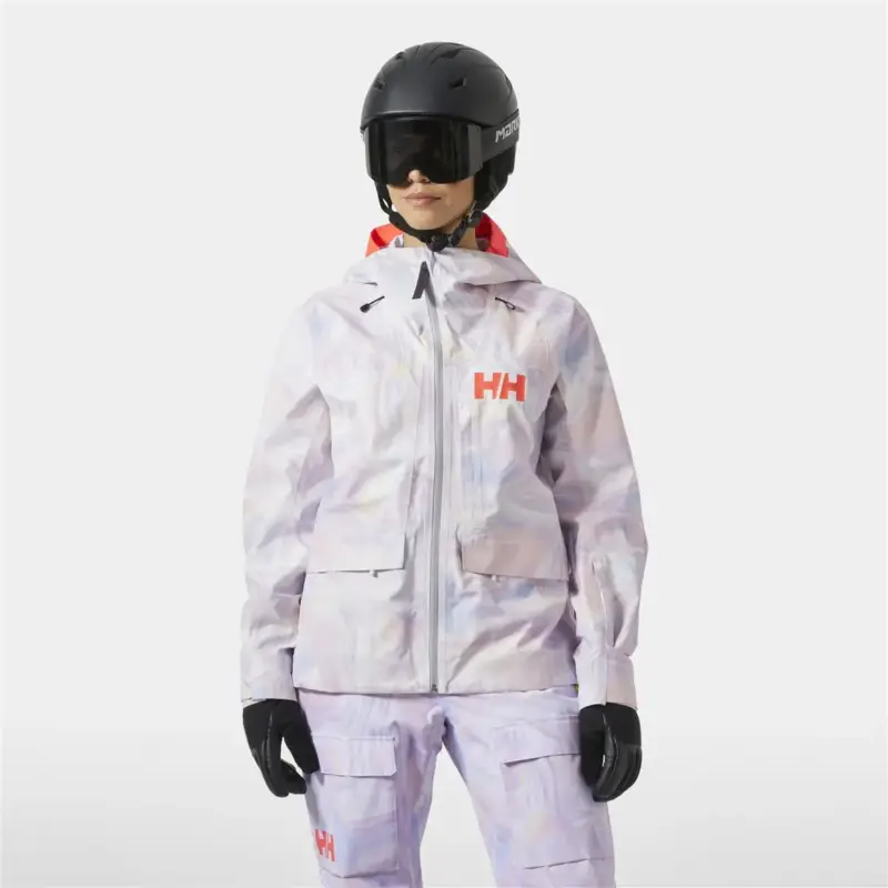 Kurtka narciarska damska Helly Hansen Emiko Short Shell Jacket - Reflections Aop Popularny