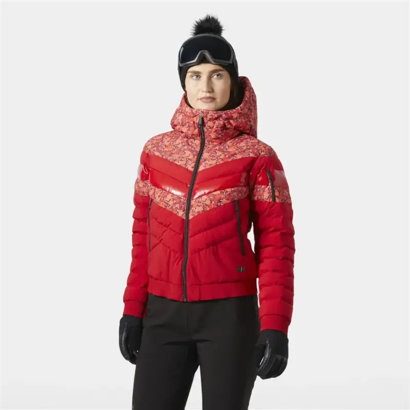 Kurtka narciarska damska Helly Hansen Imperial Short Puffy Jacket - Red Dostępne od ręki