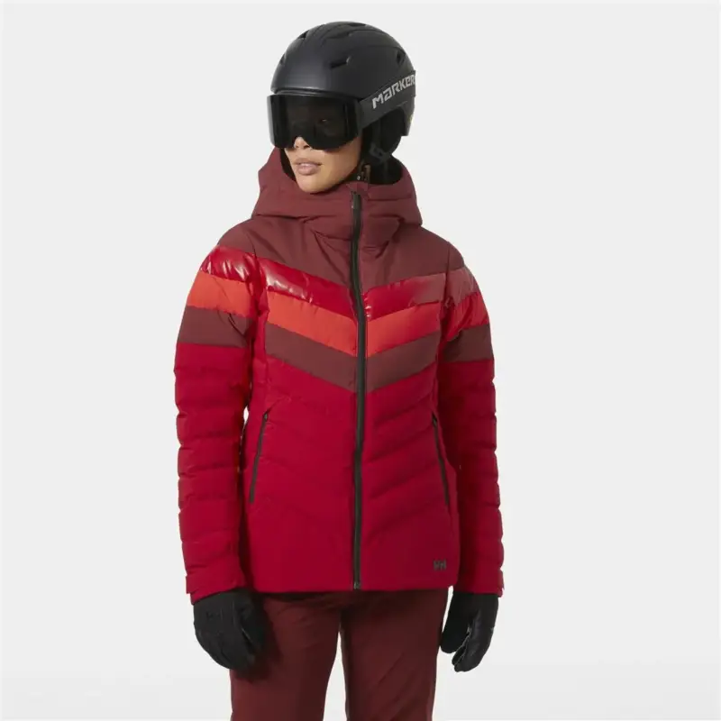 Zamów teraz Kurtka narciarska damska Helly Hansen Imperial Puffy 2.0 Jacket - Mars Red