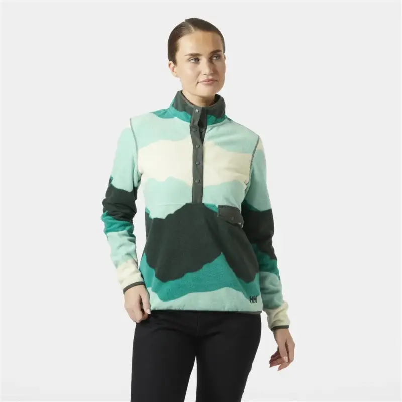 Wybór klientów Polar damski Helly Hansen Maridalen Printed Fleece - Lagoon