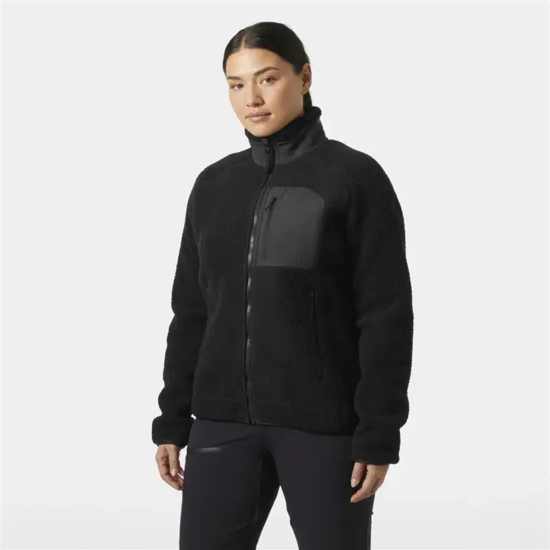 Polar damski Helly Hansen Imperial Pile Block Jacket - Black Szybka wysyłka