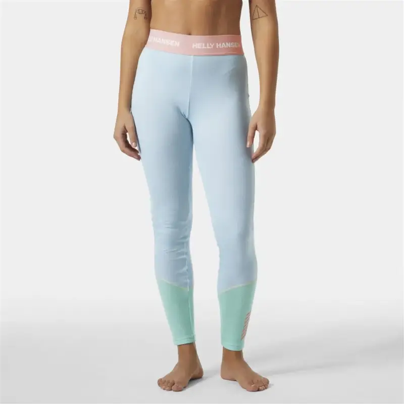 Zamów teraz Legginsy termoaktywne z merino damskie Helly Hansen Lifa® Merino Midweight Pants - Light Cyan