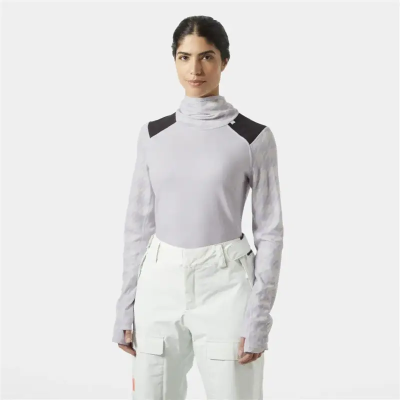Bluza termoaktywna z merino damska Helly Hansen Lifa® Merino Midweight Balaclava Hoodie - Light Purple Nie przegap