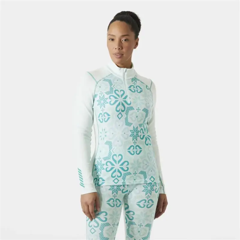 Bluza termoaktywna z merino damska Helly Hansen Lifa Merino Midweight Graphic 1/2 Zip - Cicle Nordic Szybka wysyłka