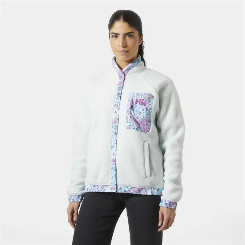 Polar damski Helly Hansen Imperial Pile Snap - Seafoam Oslo Aop Ostatnia szansa