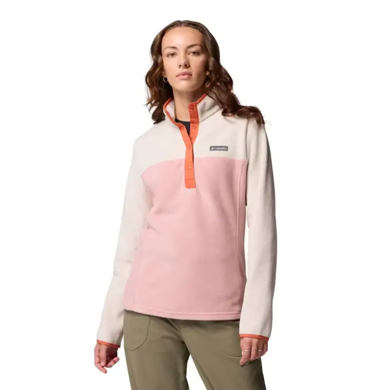 Polar damski Columbia Benton Springs™ Half Snap Pullover II - Eraser Pink, Dark Stone Zamów teraz
