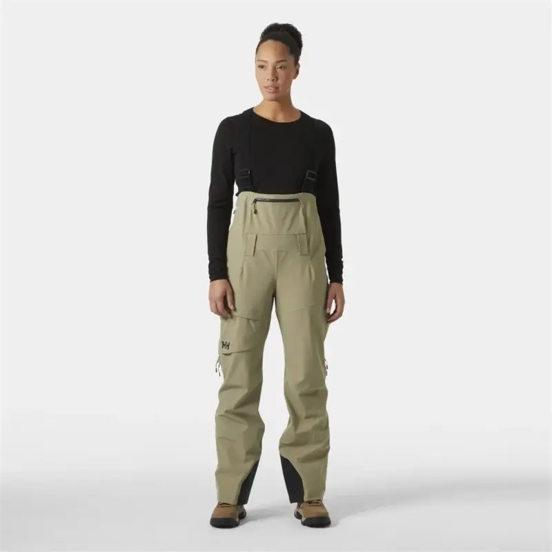 Nowość Spodnie membranowe damskie Helly Hansen Verglas Bc Bib Pant - Pebble