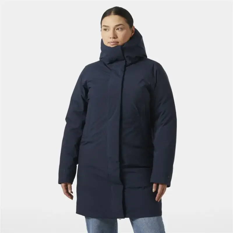 Ekspresowa dostawa Płaszcz puchowy damski Helly Hansen Urban Pro HELLY TECH® Down Coat - Navy