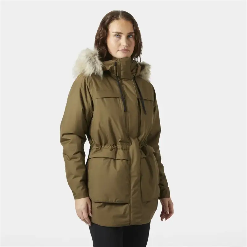Hit sprzedaży Kurtka ocieplana damska Helly Hansen Coastal Parka - Sepia