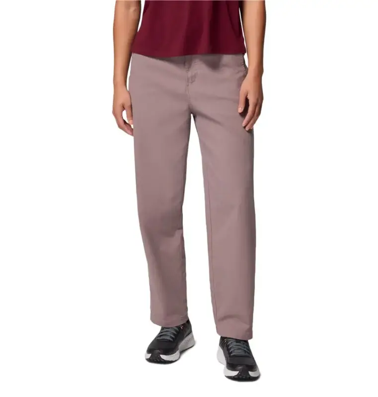 Spodnie bawełniane damskie Columbia Roc™ Straight Leg Pant - Iron Obniżka ceny