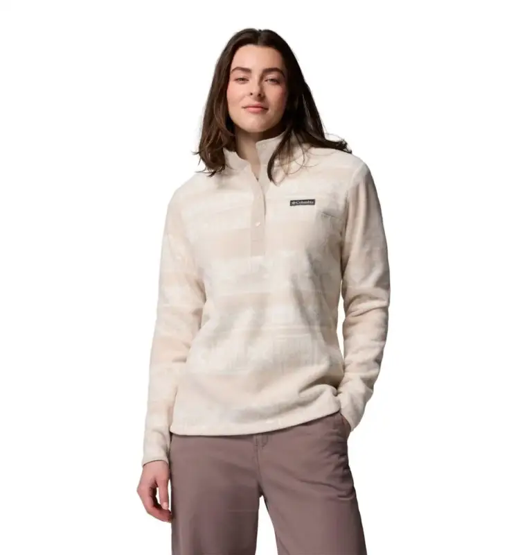 Polar damski Columbia Benton Springs™ Printed Half Snap - Dark Stone Deschutes Days Obniżka ceny