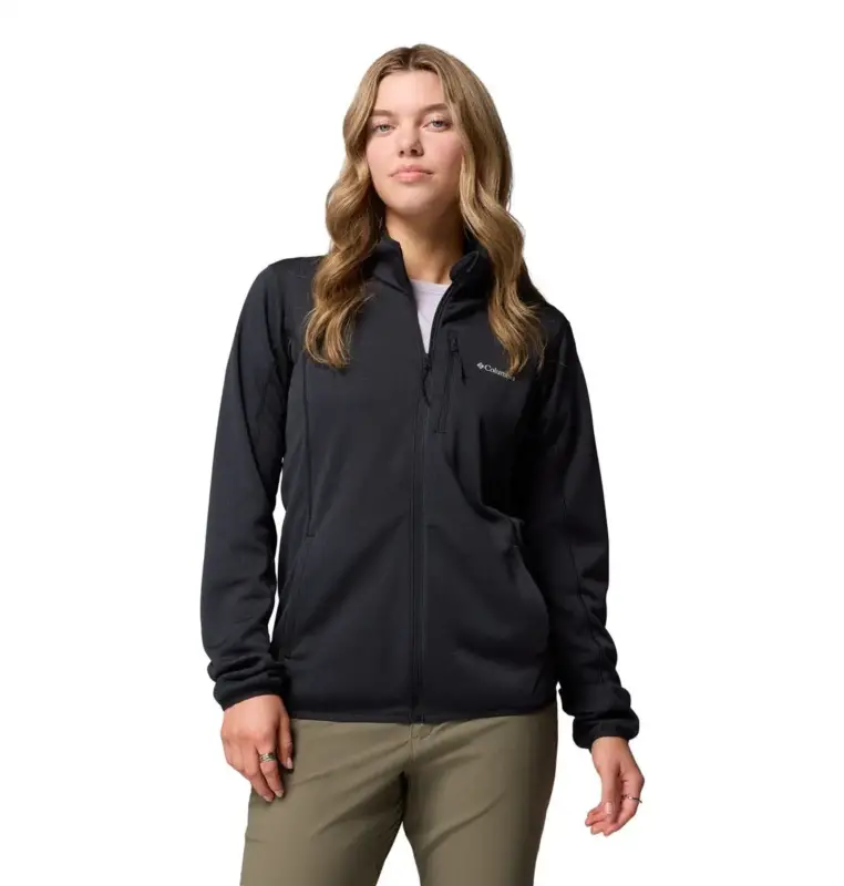 Ostatnia szansa Polar damski Columbia Essential Hike™ Grid Fleece Full Zip - Black
