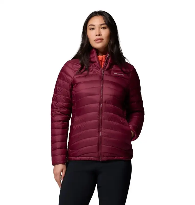 Szybka dostawa Kurtka puchowa damska Columbia Corelite™ Down Hooded Jacket - Rich Wine