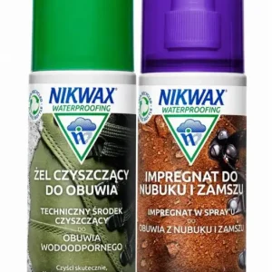 Bestseller Zestaw do impregnacji i czyszczenia obuwia z nubuku i zamszu Nikwax 2 X 125 Ml