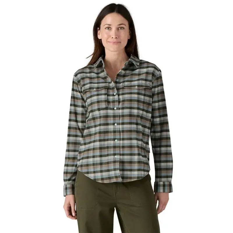 Hit sprzedaży Koszula flanelowa damska Patagonia Canyonite Flannel Shirt - Pine Needle Green