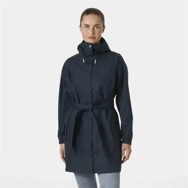 Płaszcz membranowy damski Helly Hansen HH Classics Trench Coat - Navy Zniżka