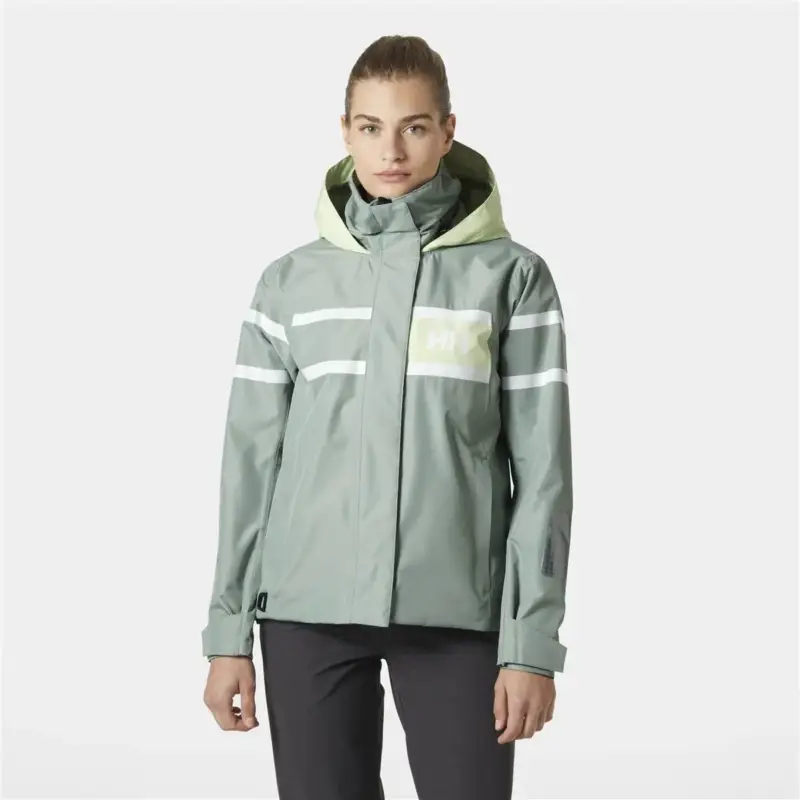 Szybka wysyłka Sztormiak damski Helly Hansen Salt Inshore Jacket - Eucalyptus