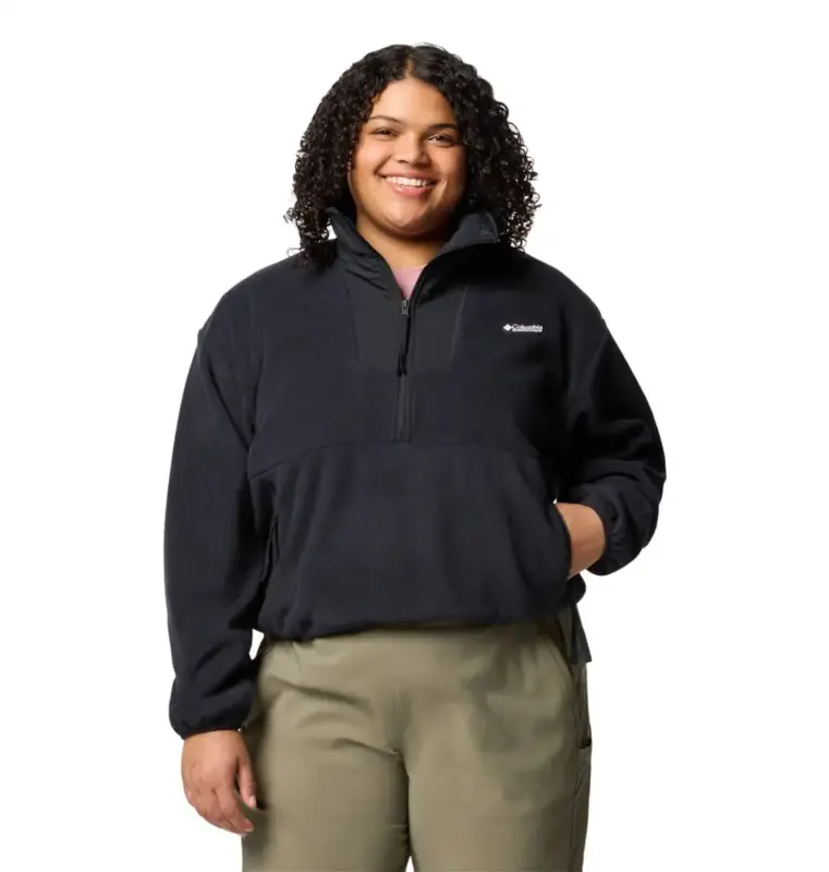 Polar damski Columbia Sequoia Grove™ Half Zip Fleece - BLACK Promocja