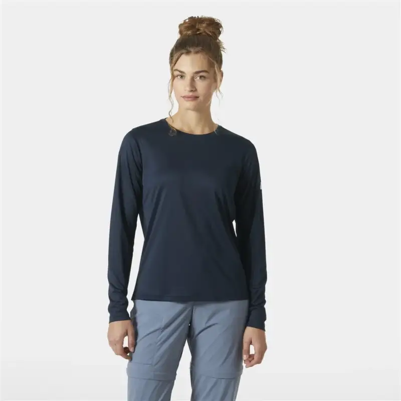Do wyczerpania zapasów Bluza z filtrem UV damska Helly Hansen HH Tech Crew Long Sleeve 2.0 - Navy
