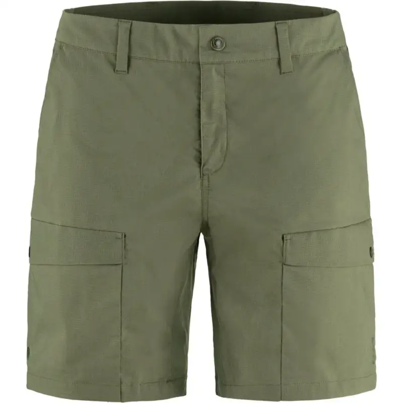 Oferta limitowana Spodenki G-1000® damskie Fjallraven Abisko Hybrid Trail Shorts - Laurel Green