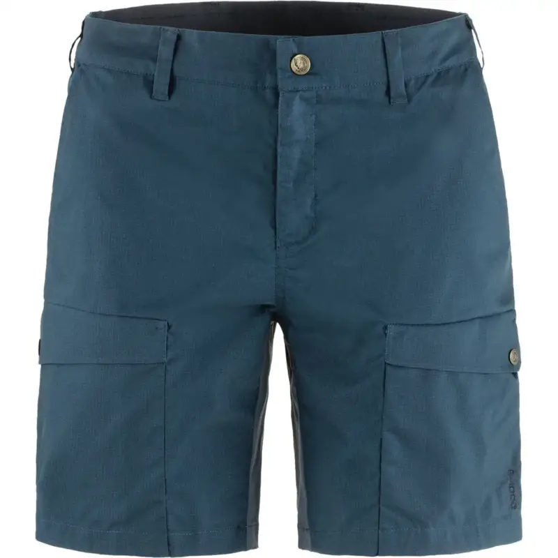Spodenki G-1000® damskie Fjallraven Abisko Hybrid Trail Shorts - Navy Wyprzedaż