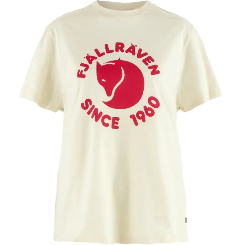 Łatwy zwrot T-shirt bawełniany damski Fjällräven Relaxed T-shirt- Chalk White