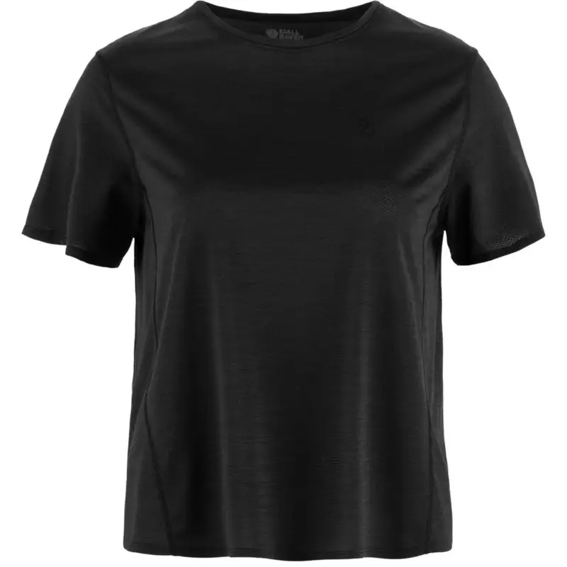 Zniżka T-shirt szybkoschnący damski Fjallraven Abisko Lite SS - Black