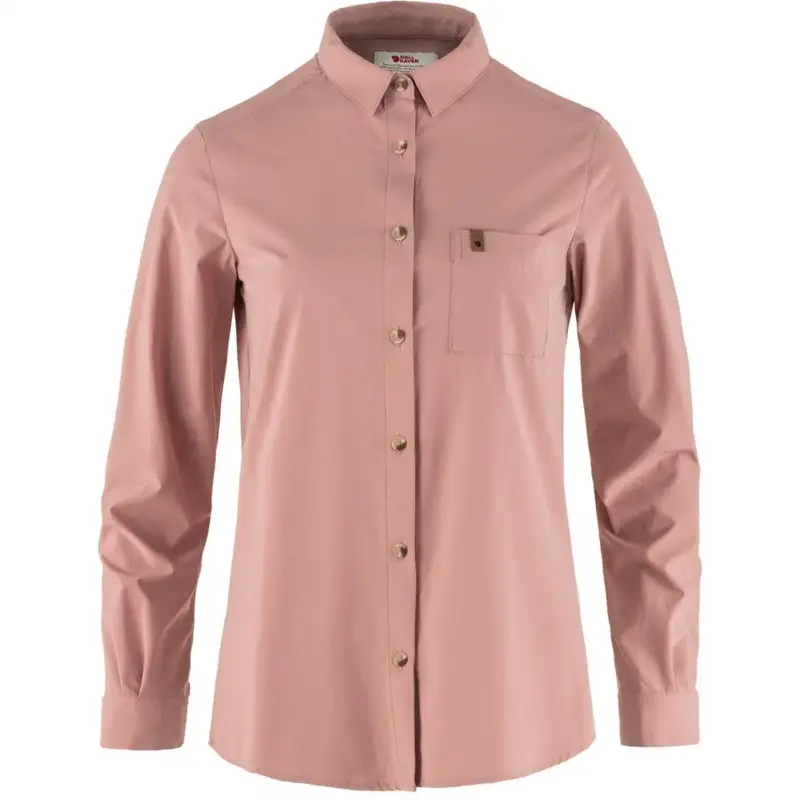 Dostępne od ręki Koszula szybkoschnąca damska Fjallraven Övik Lite Shirt - Dusty Rose