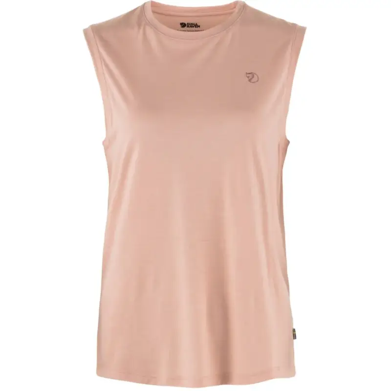 Oferta limitowana Top szybkoschnący damski Fjallraven Abisko Wool Tank Top - Chalk Rose