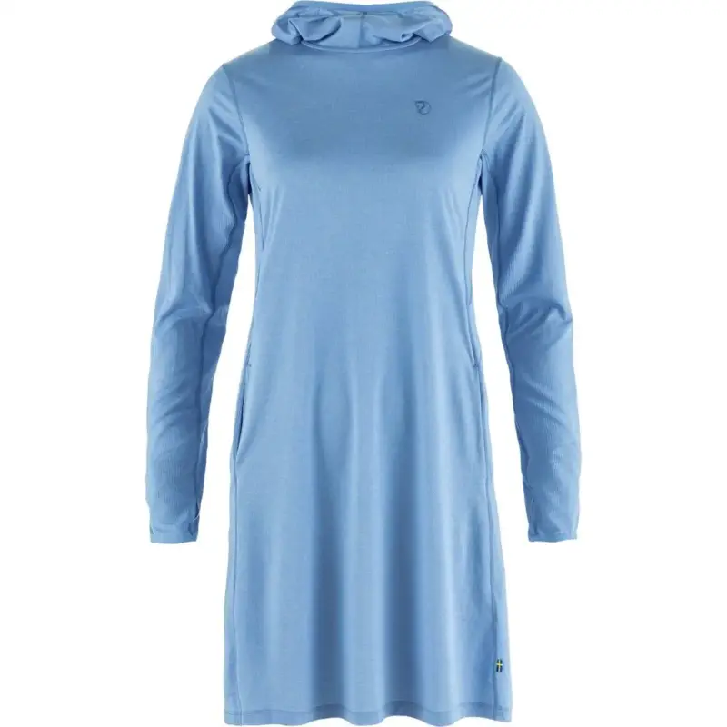 Oferta Sukienka szybkoschnąca damska Fjallraven Abisko Sun-hoodie Dress - Ultramarine