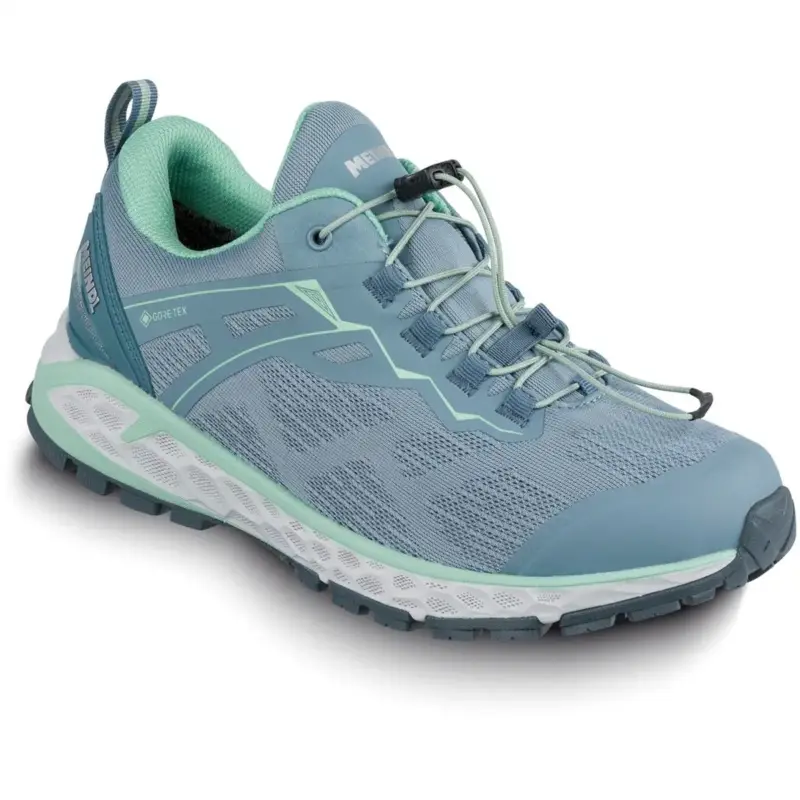 Buty trekkingowe niskie damskie Meindl Power Walker Lady 3.0 - Light Grey/Mint Green Zniżka
