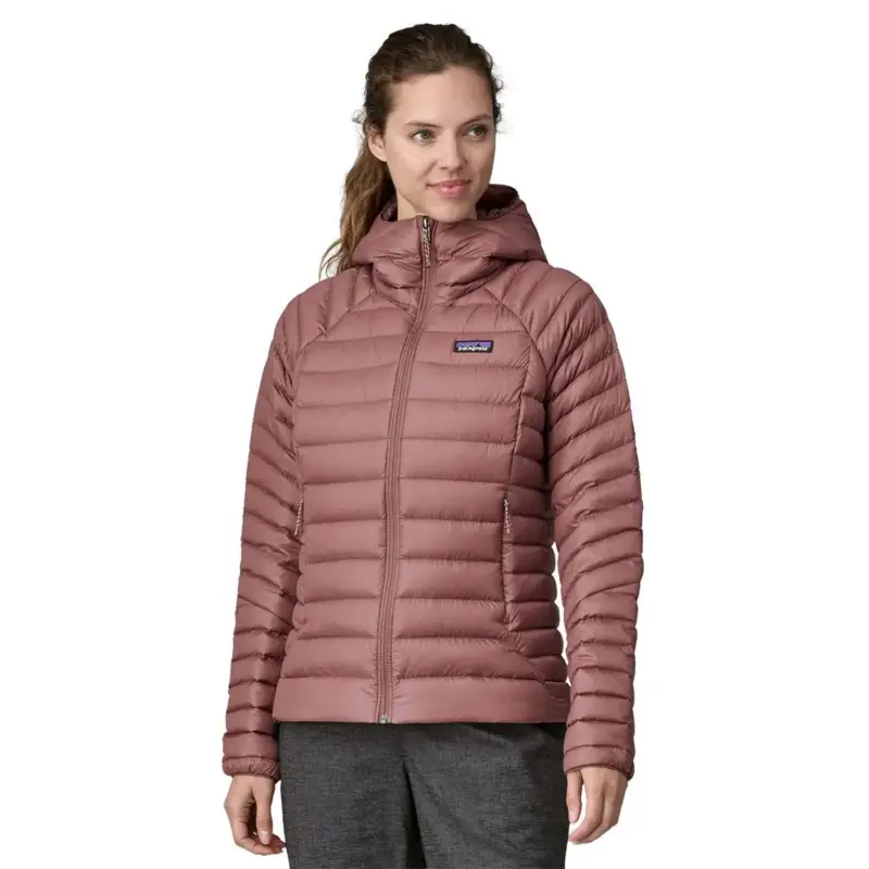 Kurtka puchowa damska Patagonia Down Sweater Hoody - Dulse Mauve Wysoka jakość