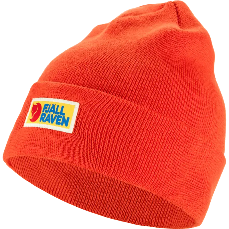 Wysoka jakość Czapka zimowa Fjallraven Vardag Classic Beanie - Flame Orange