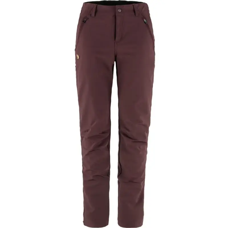 Hit sprzedaży Spodnie trekkingowe damskie Fjallraven Abisko Trail Stretch Trousers - Port