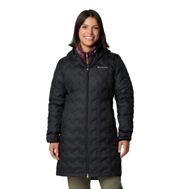 Hit sprzedaży Płaszcz puchowy damski Columbia Delta Ridge™ II Long Down Jacket - Black