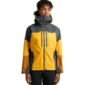 Wyjątkowa oferta Kurtka membranowa damska Haglöfs Spitz GTX Pro Jacket - Sunny Yellow/Magnetite