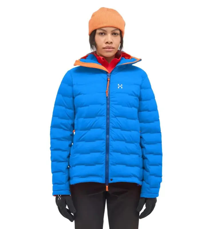 Kurtka puchowa damska Haglöfs Spitz Down Hood - Electric Blue Tylko dziś