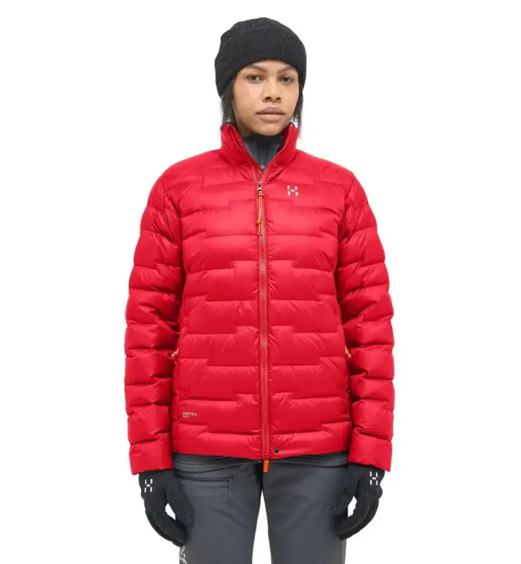 Rabat Kurtka puchowa damska Haglöfs Roc Flash Down Jacket - Bright Red