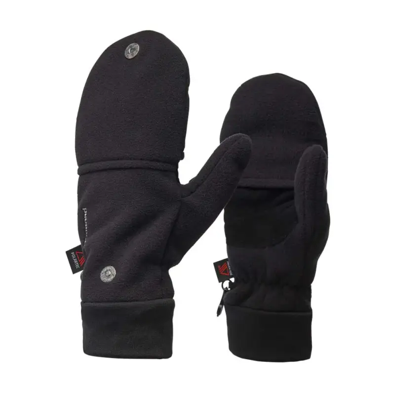 Łatwy zwrot Łapawice softshellowe Black Diamond Windweight Fleece Mitts - Black