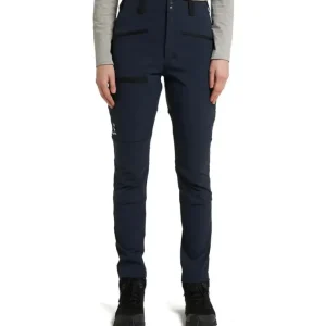 Bezpieczne zakupy Spodnie softshellowe damskie Haglöfs Mid Slim - Tarn Blue/True Black